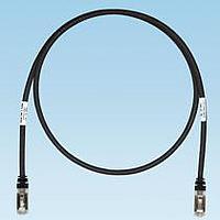 Panduit STP6X10MBL Cat 6a Copper Patch Cord, Cat 6A, Black S/FTP C