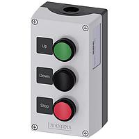 SIEMENS 3SU18030AS002AB1 Pushbutton Enclosure plastic. 3 control points