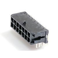 Molex 43045-1421 Shrouded Microfit 3.0 RA PTH clip DR Tin 14 Ckt