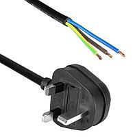 Qualtek Electronics 369003-E01 No Receptacle Power Cord 2.5m 3X1.00 INTL
