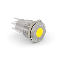Alcoswitch - TE Connectivity 6-2213765-9 Pushbutton Switches AV19 DPL 5A SPOT LED YELLOW 12V