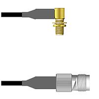 Amphenol Custom Cable Q-2R04J0008072i RF Cable Assemblies SMA-RJB/TNC-SJ RG58 72I