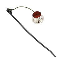 Amphenol Socapex USB3CFTVC6N USB Protective Caps and Covers USB-C Square flange plug cap, aluminum with nickel plating