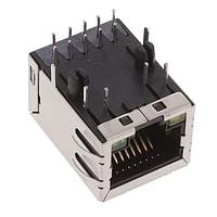Adam Tech MTJ-88TX1-FSD-D1LG-M224Y Modular RJ45 1X1,TAB DOWN,1000M,WITH LED