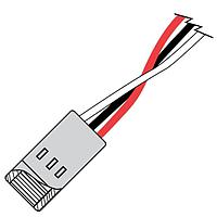 VCC CNXEG4124 LED Power Cable 2 Lead 2 Header24in. 24awg Jumper Cable