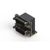 EDAC 661-015-264-056 Dual Port D-Sub Connectors Right-angle Dual Port D-Sub Connector