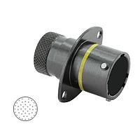 Eaton Souriau-Sunbank 8STA0F1243PA Connectors Square Flange Receptacle - size 12 - 43 contacts - Male