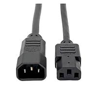 Tripp Lite P004-002 AC Power Extension Cord 18AWG SJT 100-250V 10A PWR EXT 2'