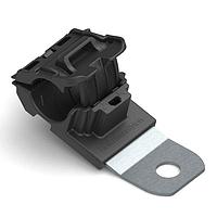 HellermannTyton 151-01648 Ratchet Clamp Ratchet P-Clamp, 0.52 - 0.77" Bundle Dia, 15 Short, 0.26" Hole Dia, PA66HIRHSUV/ST/ZN, Black, 280/ctn