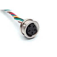 Amphenol Tuchel CA0911F114003 Sensor Cables / Actuator Cables M16 4 Position Female Receptacle, 18AWG, UL1569 300V, Front Mounted, 0.3 Meter
