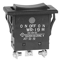 NKK Switches WR19AT Rocker Switches ON OFF (ON) SPDT