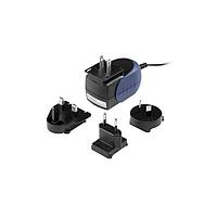 Cincon TR15RAM240-48E03-GY-BK-LEVEL-V Interchangeable Plugs Switching Adapter, Level V, Wallmount, Medical, 15 Watt, 90-264VAC Input, 24VDC Output, 625mA, 5.0x1.5x9.5mm Right Angle, DC Cable 1800mm, Grey Case