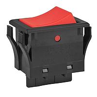 NKK Switches JWL11RCA/UCV Rocker Switches SPST TV8 RTD RED CAP BLACK BODY