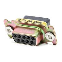 Cinch DEUF9S D-Sub Connectors - Standard Density DSUB 9F CRIMP F GF ZINC