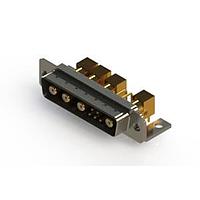 EDAC 629-9W4-240-7TC Mixed Contact D-Sub Connectors Right-angle Power Combo D-Sub Connector