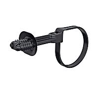 HellermannTyton 157-00521 Cable Ties 1-Pc Cable Tie/Fir Tree Mount with Disc, 9.6"L, 6.2 - 13.0 mm, PA66HIRHSUV, Black,
