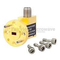 Fairview FMMT3002 Zero Biased Waveguide Detector WR-15 to SMA Female and Negative Video Out From 50 GHz to 75 GHz V Band, UG-385/U Round Cover Flange