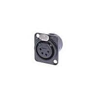 NEUTRIK NC4FD-L-BAG-1 Receptacles 4P F RECEPT DL1 SER SODER CUPS BLK/SIL