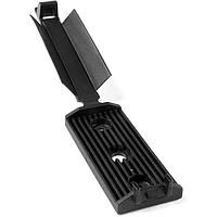 HellermannTyton 151-15800 Flat Ribbon Clamp Flat Ribbon Cable Clamp, Adhesive, 3.38'' Hole Dia, PA66HIR, Black, 100/pkg