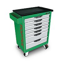 TOPTUL TCAC0701 - 7-Drawer Mobile Tool Trolley - PRO-LINE SERIES - GREEN