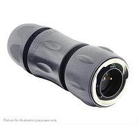 Eaton Souriau-Sunbank UTGX6JC12E2P Plugs Plug, with cable gland backshell, with 2 male solder contacts, IP68/69K in unmated conditions