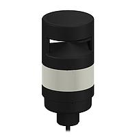 Banner Engineering TL70BA Tower Lights TL70 Tower Light; Black Housing: 1-Color Audible Indicator; Voltage: 12-30 V dc; Environmental Rating: IP65; Input: Bimodal; Colors: Blue; 2 m (6.5 ft) Integral Cable