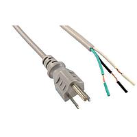 Qualtek Electronics 211012-06 No Receptacle Power Cord 8'0" 3 X 18 3 COND