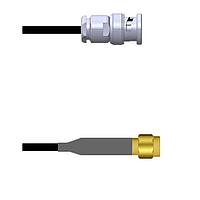 Amphenol Custom Cable Q-0J0680003060i RF Cable Assemblies BNC-SP/SMA-SP G174 60I