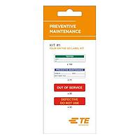 Q-Cee's - TE Connectivity 2388600-1 Calibration Labels MAINTENANCE-LABEL-BOOK OF 282
