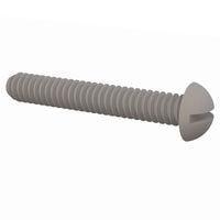 Essentra Components 011024R125 Round Slotted Round Slotted Screw, #10-24 Thread, 1 1/4 Lg
