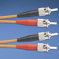 Panduit F6PD2-2M2 Fiber Optic Cable Assemblies ST-ST 62.5um OFNP Dupl PC 3mm 2m