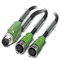 PHOENIX CONTACT 1502086 Sensor Cables / Actuator Cables SAC-4P-M12Y/2X 3,0- PUR/M12FSVP