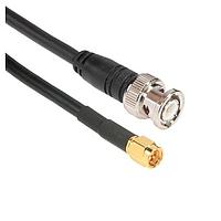Amphenol Cables on Demand CO-058SMABNC0-001.5 RF Cable Assemblies CA SMA M/BNC M