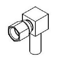 Radiall 1105-7521-003 Connectors SMC / RIGHT ANGLE PLUG FEMALE CRIMP TYPE FOR 2.6/50 S CABLE NICKEL