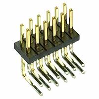 Harwin M50-3900642 Pin Strip 6+6 DIL PIN HDR HORIZ Au/Sn