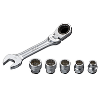 KTC TBZ1406 Flex Short Ratchet Combination Wrench Set (7pcs)