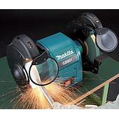 Is it difficult to sharpen a drill bit with a two-stone grinder?