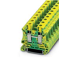 OMEGA XBUT25D22PE Ground Terminal Blocks, 8 kV, 8.2 mm Width, Green/Yellow (26 to 12 AWG)