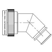Raychem - TE Connectivity R85049/83-28N03 Band Lock Adapters 45DEG BCKSHELL SZ 28 SELF-LOCKING BAND