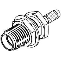 Molex 73251-0930 Connectors SMA JACK BULKHEAD 50OHM RG316 CABLE