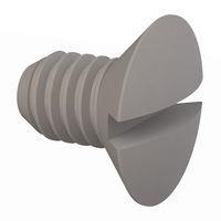 Essentra Components 50M025045L005 Slotted Countersunk 90 Slotted CSK Screw, M2.5 X .45 Thread, 5mm Lg