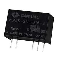 CUI Inc VQA3S-S12-D20-S Isolated 20 Vdc, 0.09 A, 3.6 W, 10.8-13.2 Vdc Inp
