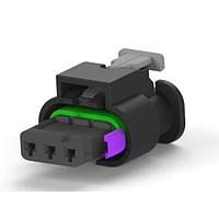 AMP Connectors - TE Connectivity 1-1718644-5 Receptacle Housing 3 Pos, MCON 1.2 LL REC SEALED