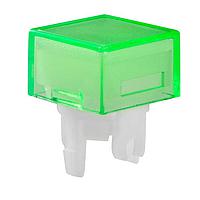 NKK Switches AT4166FB Button SQ GRN LENS/WHT DIFF