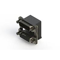 EDAC 663-015-364-009 Dual Port D-Sub Connectors Right-angle Dual Port D-Sub Connector