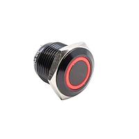 E-Switch PV6F24011-3R1 Anti-Vandal 2A 48VDC OFF(ON) RGB LED RING, BLACK