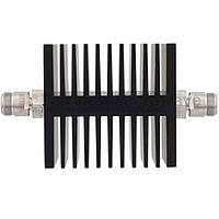 Fairview  SA18NFNF50W-30 30 dB Fixed Attenuator N Female To N Female Directional Up To 18 GHz Rated To 50 Watts With Black Aluminum Heatsink Body