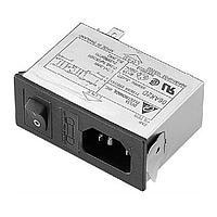 Delta Electronics, Inc. 03AR2D Modules Power Entry Module EMI Filter, 115/250VAC, 3A, Snap-In, N/A-Lug, DIP Switch
