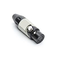Amphenol Audio AX5FB8M-AU Cable Connectors 5P SOCKET F PLUG BLKGLD W GRY MRK SLV