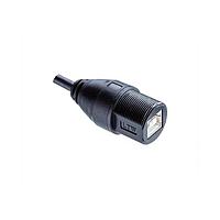 Amphenol LTW UA20ML-NBML-SA005 Type A to Type B USB, Type A 2.0, Plastic, 1.5A, Male Connector, Straight-to-Straight, Screw Thread, Overmolded Double Ended, Length 5000mm, IP67